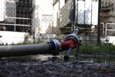 Ludwigsburg - Eglosheim: Explosion in Stromkraftwerk - Grosseinsatz mehrerer hundert Rettungskraefte